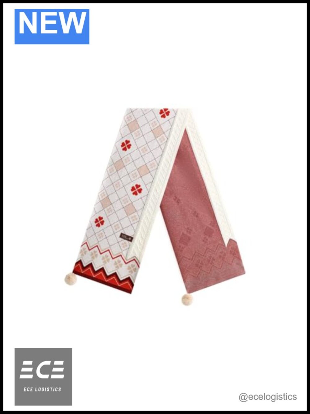 Floral Cotton Scarf & Gloves Set | Genshin Impact Klee Impression | Anime